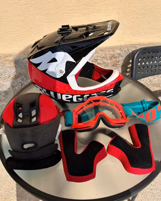 Casco Bluegrass Brave MTB + Mascherina