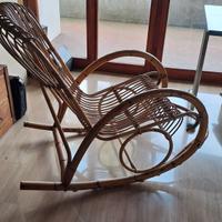 Sedia a dondolo anni 60/70