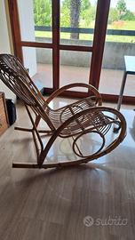 Sedia a dondolo anni 60/70