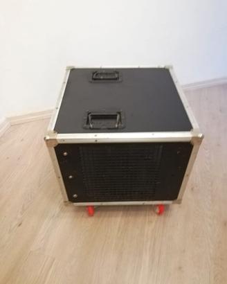Rack 8U unità professionale flight case
