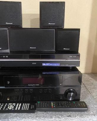 Impianto Pioneer sinto amplificatore+ 5 casse+Subw