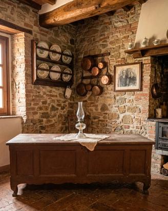 cassapanca abruzzese del 700, antica 