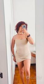 Vestito MNG Casual Beige corto taglia XS