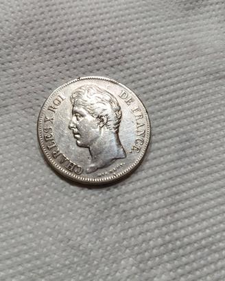 moneta antica del 1827       5Franchi