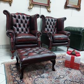 Poltrone chesterfield Queen Anne..  chester nuove
