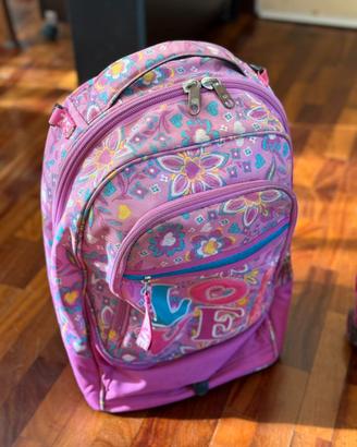 Zaino scuola Seven LOVE con trolley sganciabile