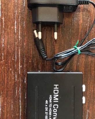 HDMI 4K CONVERTER + cavo ottico.
