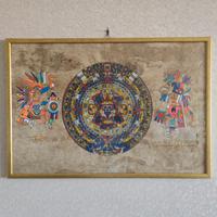 Calendario Azteco Sunstone Dipinto a Mano