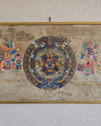 Calendario Azteco Sunstone Dipinto a Mano