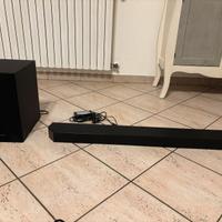 Soundbar e subwoofer