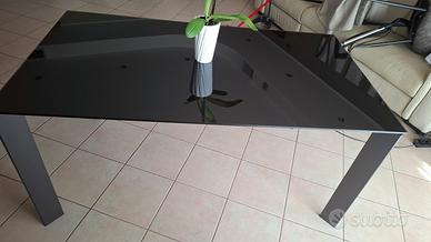 Tavolo cristallo fumè