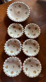 Servizio piatti frutta Vintage