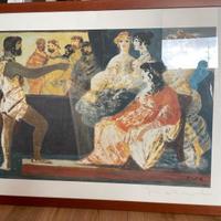 quadri litografie originali autore Fiume