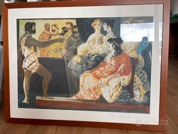 quadri litografie originali autore Fiume