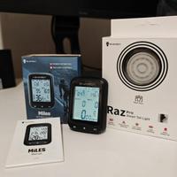 Ciclo computer GPS bici con luce smart strava