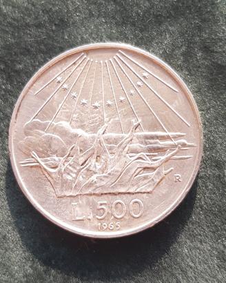 500 Lire Argento1965 Dante Alighieri