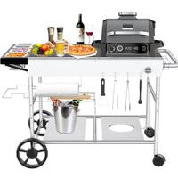 Carrello per forno Pizza / Barbecue con ruote