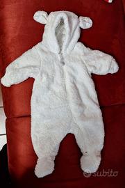 Tuta invernale neonato/a mesi 0-1