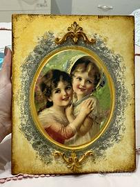 Quadretto decorato a mano Cesaria Arte