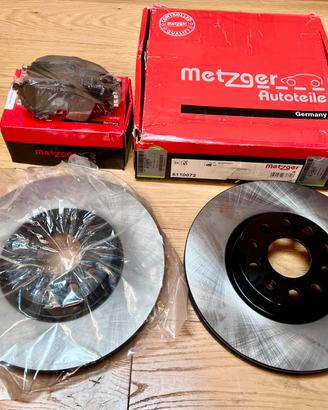 Dischi freni ant + kit pastiglie freni VAG METZGER