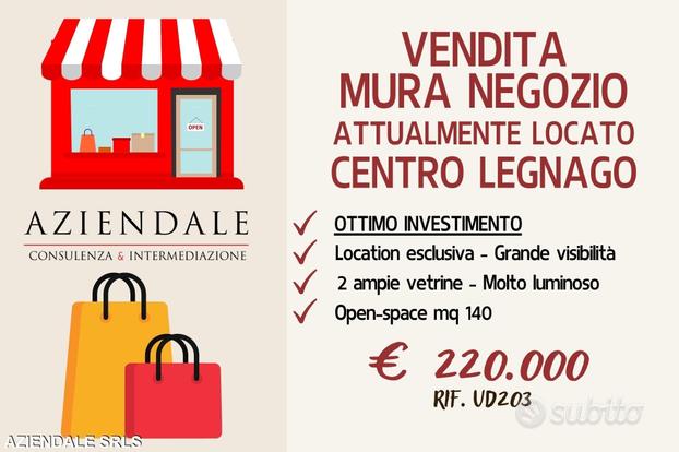 Mura negozio locato - ideale come investimento