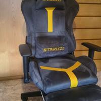 Sedia gaming in alcantara STARUZI