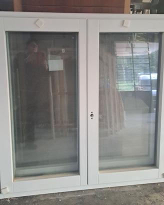 N. 02 FINESTRE LEGNO E ALLUMINIO NUOVE