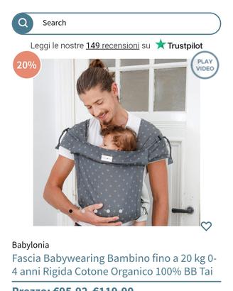 Fascia marsupio rigida 3-15 kg
