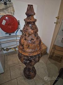 vaso braciere in maiolica