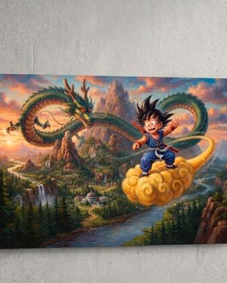 Quadro Dragon Ball 20x35 Pronto da Appendere