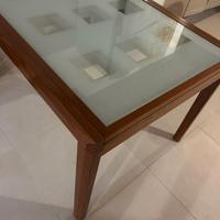 tavolo allungabile vetro e legno