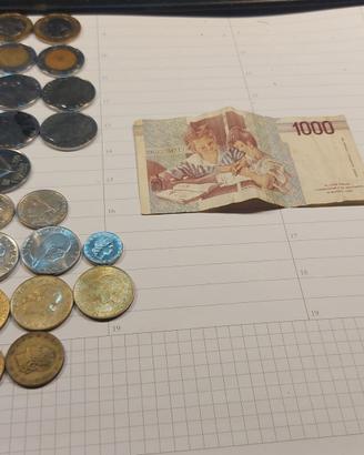 VENTINOVE VECCHIE MONETE ITALIANE IN LIRE