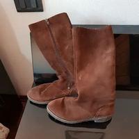 Stivali vintage scamosciati donna tg 36
