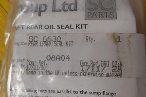 Austin Healey mkII BN7 - kit paraolio 