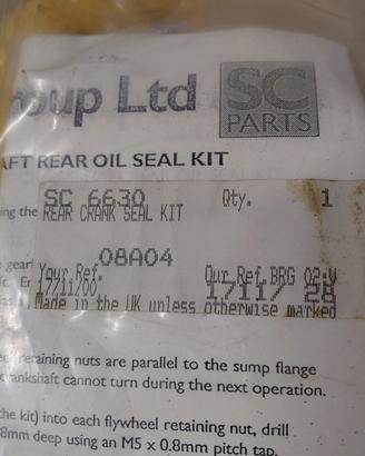 Austin Healey mkII BN7 - kit paraolio 