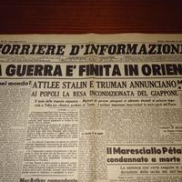 GIORNALE ORIG. 1945: FINE SECONDA GUERRA MONDIALE