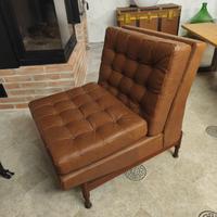Poltrone in pelle marrone nuove