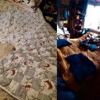 4 Piumoni trapunte doubleface sintetici e d'oca