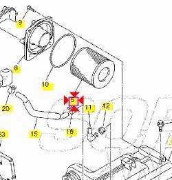 Filtro aria Yamaha XJR 1300 5UX144510000