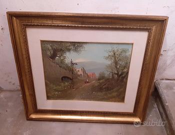 Quadro a tempera firma Mastrillo