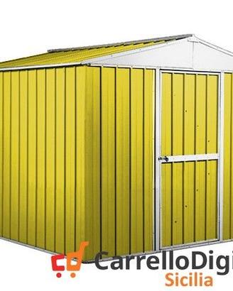 Box deposito porta attrezzi lamiera 276x260 giallo