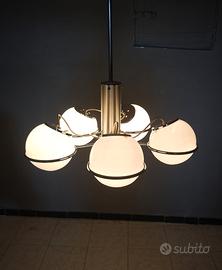 Targetti Sankey attr Lampadario space age vetro