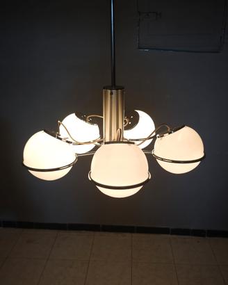 Targetti Sankey attr Lampadario space age vetro