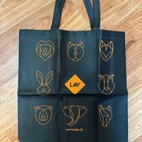 Ecobag LAV sacca borsa shopper tessuto non tessuto