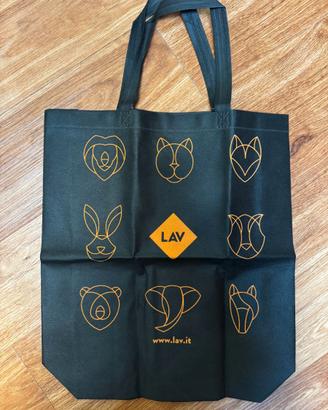 Ecobag LAV sacca borsa shopper tessuto non tessuto