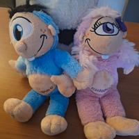 2 peluche Ciclopino e Ciclopina Mascotte Etnaland