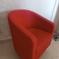 Poltrona in pelle