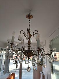 lampadario di cristallo a gocce