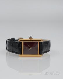 Cartier Tank Vermeil Burgundy