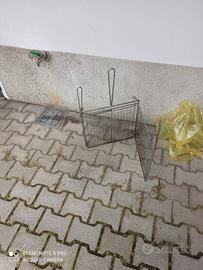 Griglia doppia per barbecue